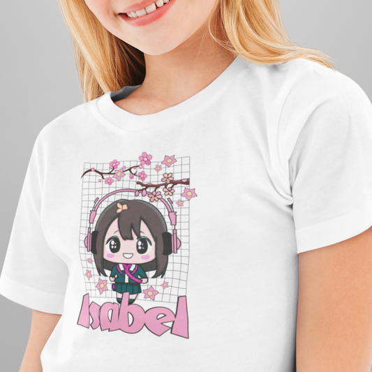 Camiseta Personalizada Infantil Dulce Anime