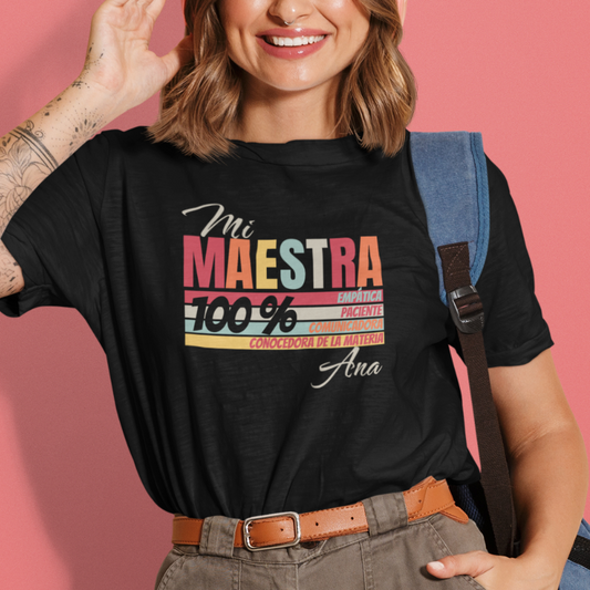 Camiseta Personalizada Maestra